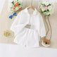 Summer White 3 pcs outfit set for newborn baby girl - EX-STOCK Canada