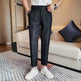 New Pure Color Casual Versatile Straight Leg Professional Business Work Trouser for men - EX-STOCK Canada