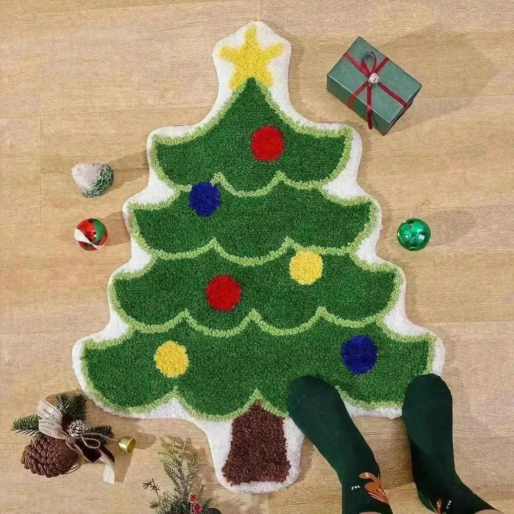 Nordic Christmas Tree Cashmere Mat - EX-STOCK CANADA