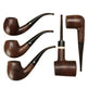 Wooden Pipe flue filter smoking set - ebony pipe - EX-STOCK Canada
