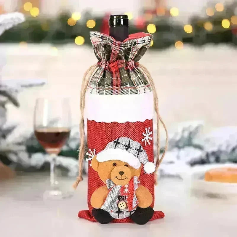 Christmas Decorations Christmas Wine Bottle Socks - EX-STOCK CANADA