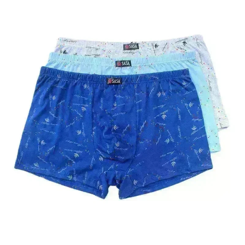 Men's  Underpants Cotton 6 Pcs  Printed Boxer Mid Waist underwear - EX-STOCK CANADA