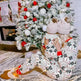 Polyester Black And White Contrast Color Christmas New Parent-Child Women's Casual Suit - EX-STOCK CANADA