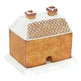 Christmas Snow Top Resin Ginger Cake Cottage Incense Burner - EX-STOCK CANADA