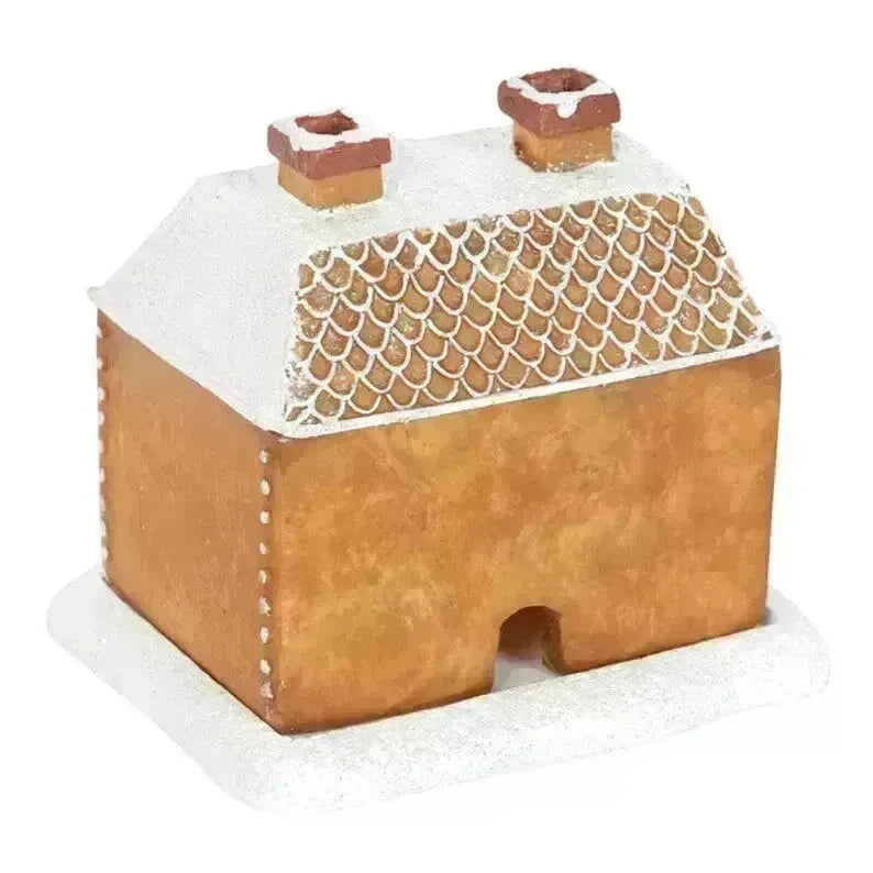 Christmas Snow Top Resin Ginger Cake Cottage Incense Burner - EX-STOCK CANADA