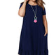 Plus Size Summer Dresses Round neck Short Sleeve Mini dress - EX-STOCK Canada