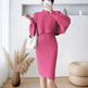 Autumn Winter Sassy Woolen Knitted Two Piece Midi Sweater Dress Outfit set - EX-STOCK Canada