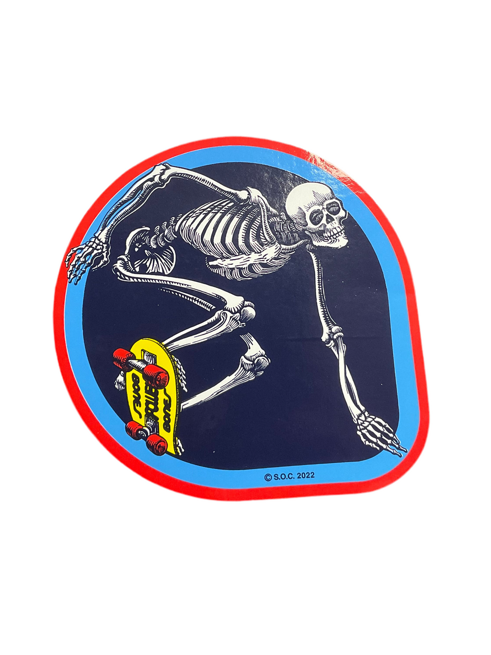 P Sticker Skateboard Skeleton - EX-STOCK Canada