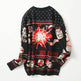 Funny Christmas sweater couple loose jacquard sweater - EX-STOCK Canada