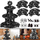 3 Tier Halloween Cupcake Stand Black Spider Web Cardboard Cupcake Stand Spider Bat Cupcake Toppers Halloween Cupcake Holder Tower For Halloween Birthday Party Supplies - EX-STOCK Canada
