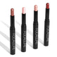 Four lipsticks with different shades on a white background, branded as Focallure.
