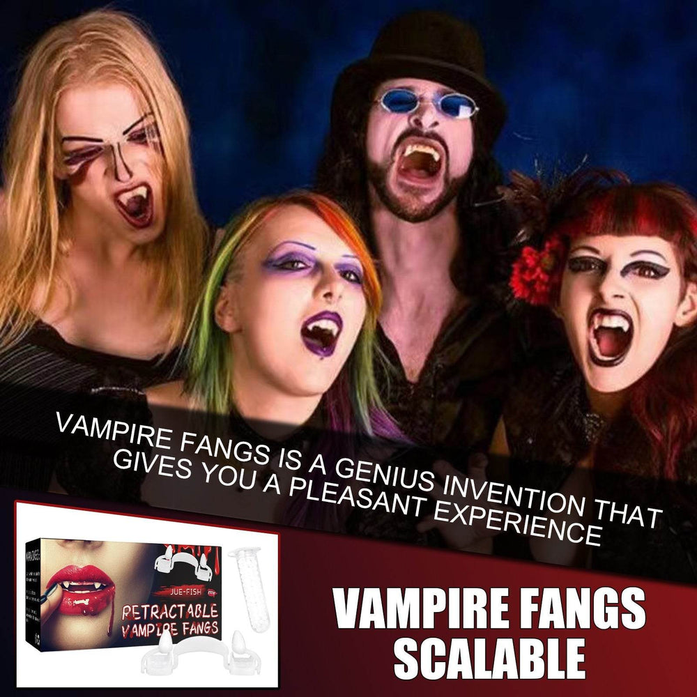 Retractable Vampire Fangs Party Dance Fangs Spoof Teeth Halloween Costume - EX-STOCK Canada