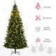 7.5 Feet Prelit Artificial Christmas Tree Warm White LED Light Holiday Home Xmas Decoration, Green EX-STOCK Canada 