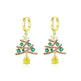 New Christmas Tree Earrings With Colorful Rhinestones Fashion Personality Shining Earrings Gift For Women Jewelry - EX-STOCK CANADA