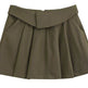 European And American Style College Style High Waist Mini Pleated Skirt - EX-STOCK Canada