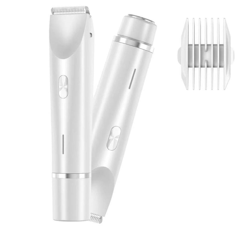 Women's 2-in-1 Electric Shaver & Bikini Trimmer – Wet/Dry Body Hair Razor (Pink, Blue, Purple)