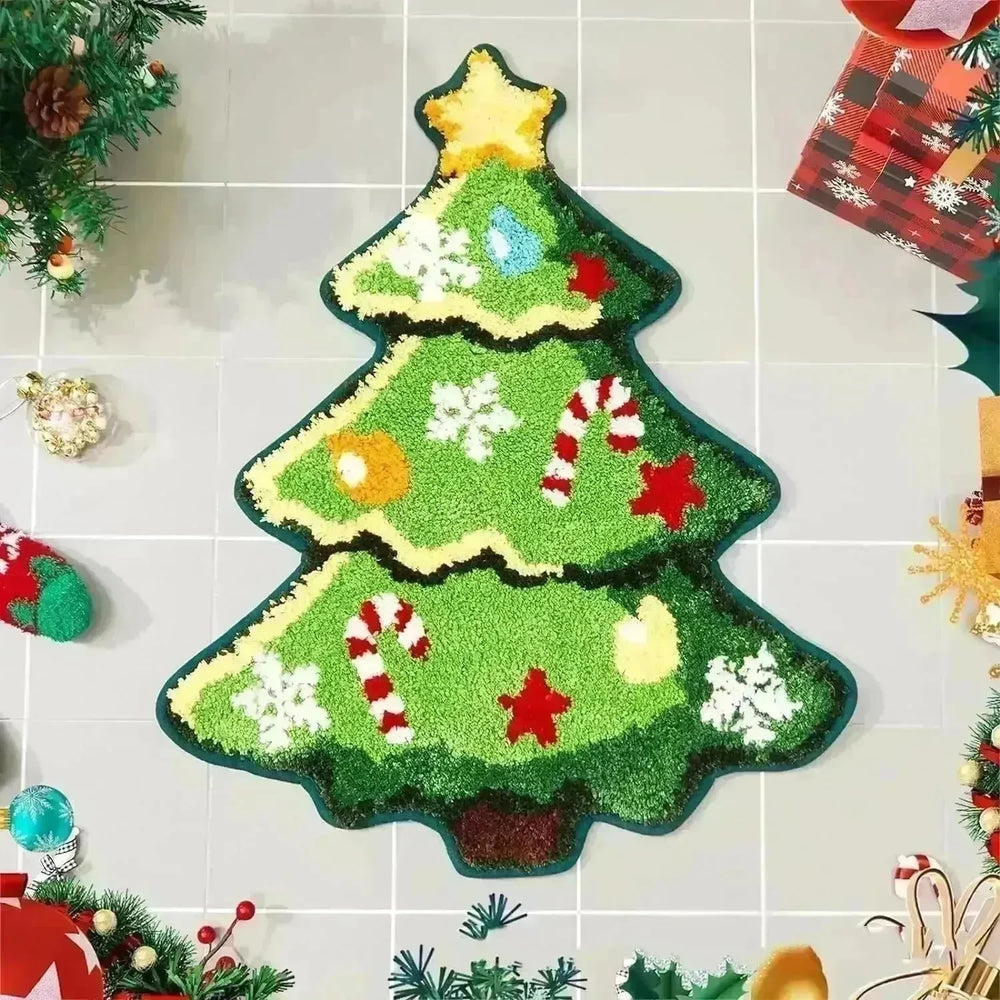 Nordic Christmas Tree Cashmere Mat - EX-STOCK CANADA