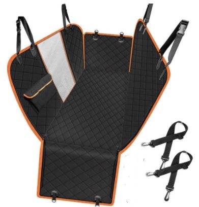 Dog Car Seat Cover View Mesh Pet Carrier Hammock Safety Protector Car Rear Back Seat Mat With Zipper And Pocket For Travel - EX-STOCK Canada