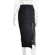 European And American Women's High Waist Hip Midi Split Skirt - EX-STOCK Canada