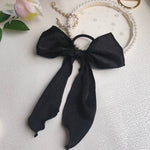 Silk satin oversized bow tie Hair Scrunchies ponytail Holder - EX-STOCK Canada