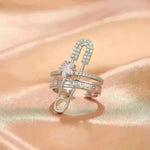 Niche Opening Adjustable Non-fading Cross Ring - EX-STOCK CANADA