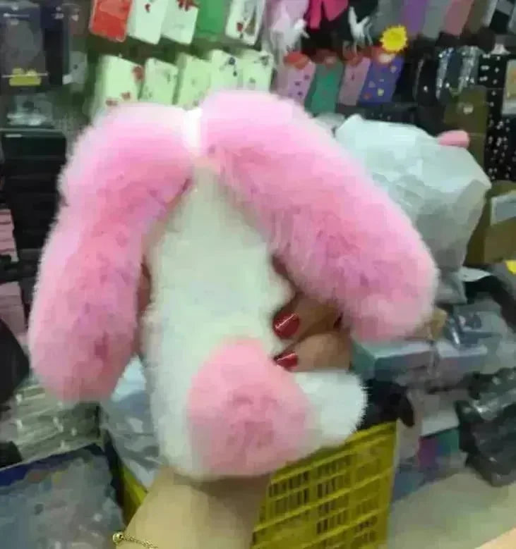 Cute Creative Rabbit Plush warm phone case women - EX-STOCK CANADA