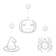 Set Of 3 Pack Halloween Window Light Spider Witch Hat Pumpkin With Orange Light Hanging Halloween Decoration Light With Suction Cup Hanging Holes - EX-STOCK Canada