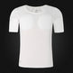 White t-shirt on a black background