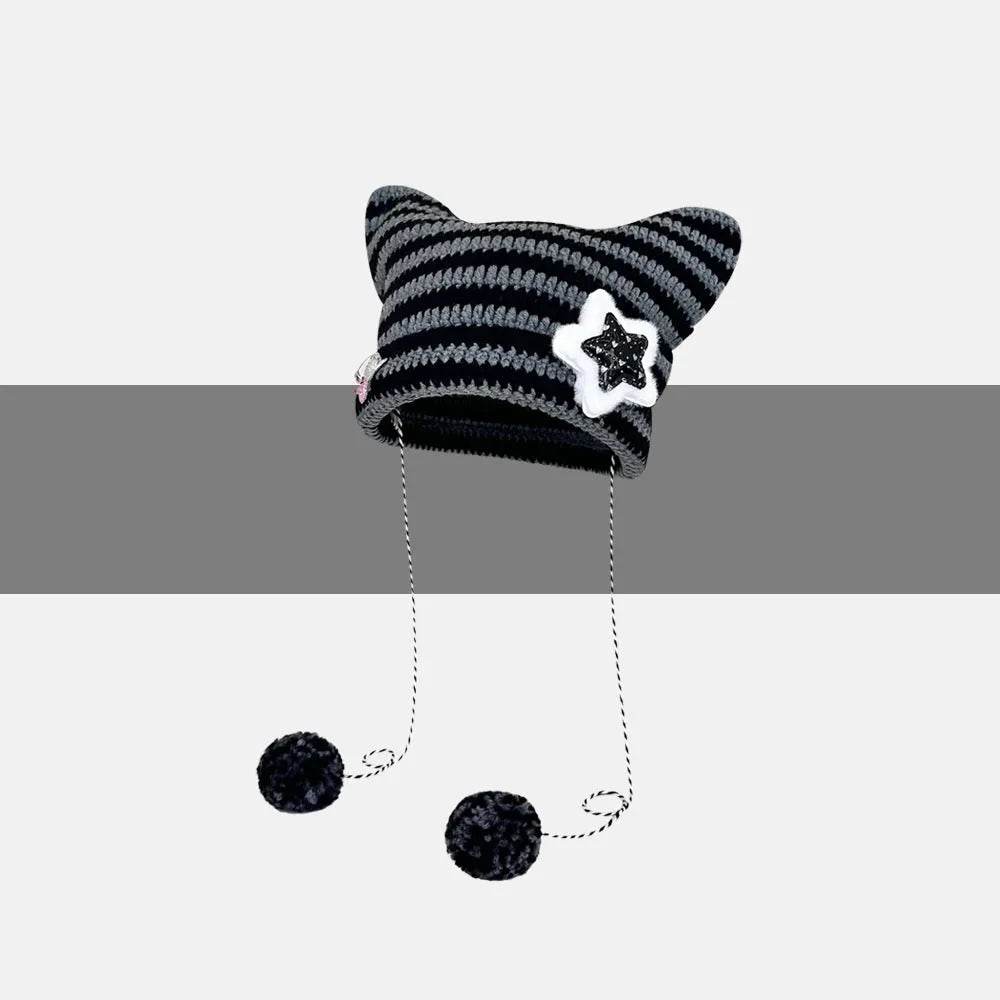 Breathable Windproof Cute Thermal Head Cover Woolen Cap beanies - EX-STOCK Canada