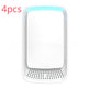 White electronic device with blue light on a white background, labeled '4pcs'.