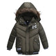 Small Medium-Sized Boys Cotton-Padded Fur Hoodie Winter Jackets for kids - EX-STOCK Canada