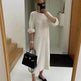 Loose Woolen Midi Twisted Knitted Thick Winter sweater Dress - EX-STOCK Canada