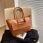 Fashion Leather Shoulder Bag Large Capacity Handbags Simple Retro Tote Bags - EX-STOCK Canada