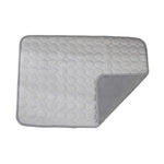 Pet Ice Silk Cooling Mat for Dogs & Cats – Breathable, Anti-Slip Summer Pad white