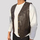 Open Road Men's Lace Side Leather Vest 