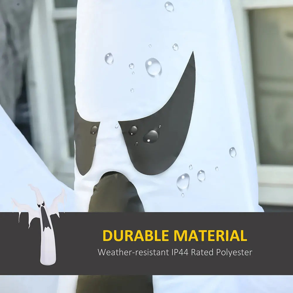 6' Tall Halloween Inflatables Outdoor Decorations White Ghost, Light Up Blow Up Yard Decor With LED Light And Fan Indoor Outdoor For Garden, Lawn, Party, Holiday - EX-STOCK Canada