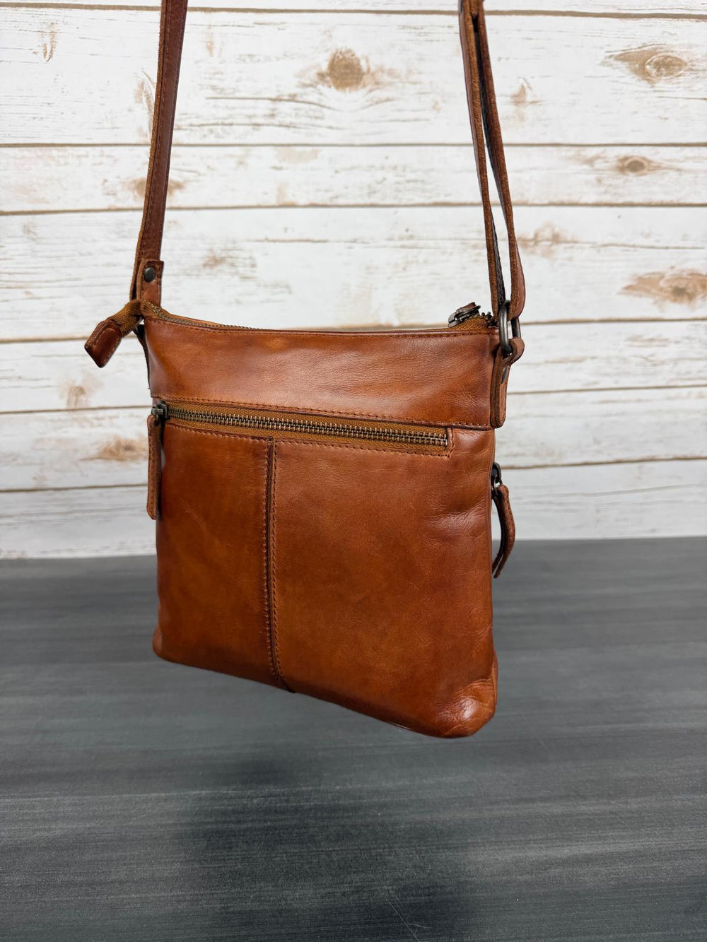 MET Flower Embossed Leather Crossbody Bag 