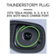 Chargeur CCS1 pour véhicule NACS | DC | Compatible avec les véhicules Tesla et les véhicules NACS | Certifié UL2252/CSA-C22.2 | La prise Thunderstorm 