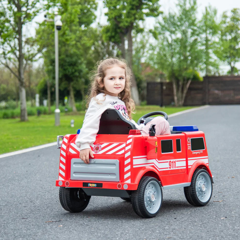 2026 Fire Truck 12V DELUXE Kids Ride On Car with Remote Control 