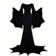 Black Costume Womens Gothic Witch Bat Sleeve Dress Halloween Cosplay Costumes Vintage Carnival Party Outfit - EX-STOCK Canada