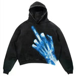 Men Skull Gothic Vintage Hoodie Sweatshirt Pullover top - EX-STOCK CANADA