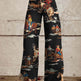 Women's Wide-leg Pants Fashion High Waist Casual Trousers 3D Printing 