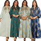 Middle East Muslim Robe Dubai V-neck Dress - EX-STOCK Canada
