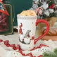 Christmas Large Capacity Nordic Christmas Tall Hat Ceramic Relief Mug Cup - EX-STOCK CANADA