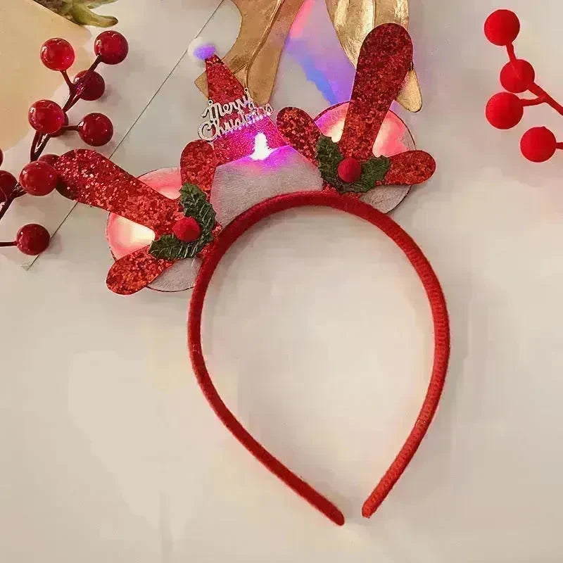 Christmas With Light Headband Snowflake Women's - EX-STOCK CANADA
