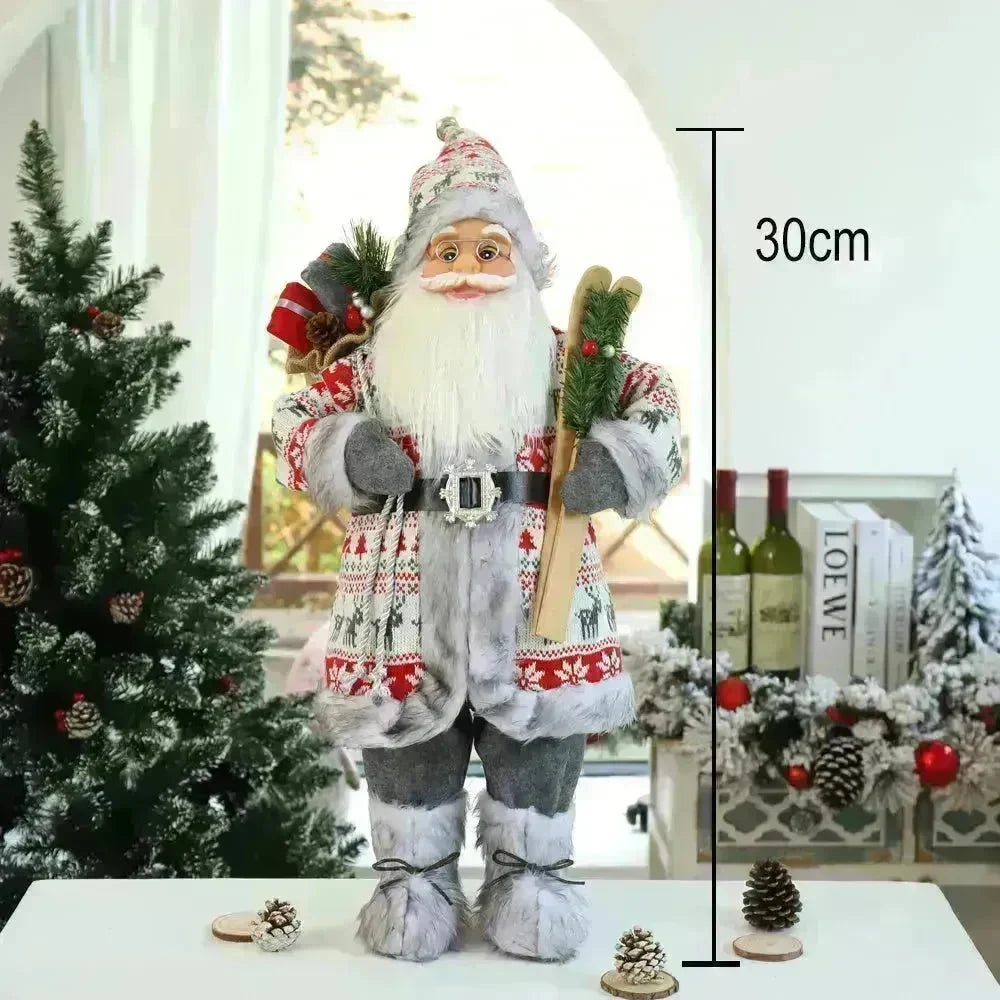 Christmas Decoration Supplies Fabric Santa Claus Doll Props Ornaments - EX-STOCK CANADA