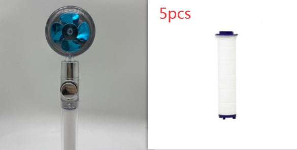 Shower Head Water Saving Flow 360 Degrees Rotating With Small Fan ABS Rain High Pressure Spray Nozzle Bathroom Accessories EX-STOCK Canada 