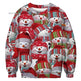 Ugly Christmas Sweater Santa Elf Couple Sweatshirt - EX-STOCK Canada