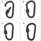 No. 8 Carabiner D Type Bold 8CM Aluminum Alloy - EX-STOCK CANADA