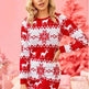 Mini Jumper dress Winter Christmas Sweater Dress Deer Jacquard dress - EX-STOCK Canada